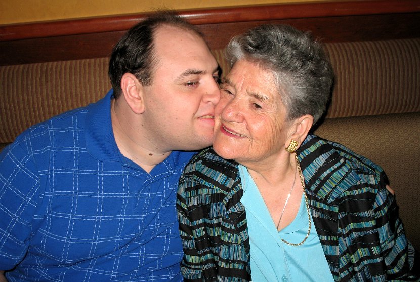 Jacob Kissing Grandma